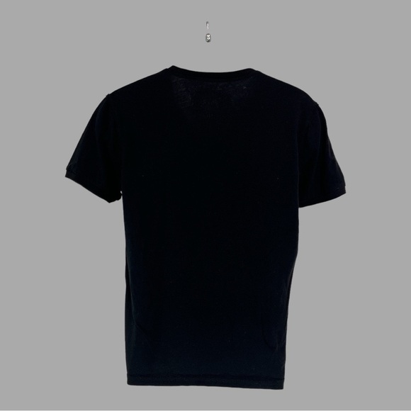 Express Men’s Black V-Neck T-Shirt with Embroidered Logo Short Sleeves Size S - Picture 2 of 5